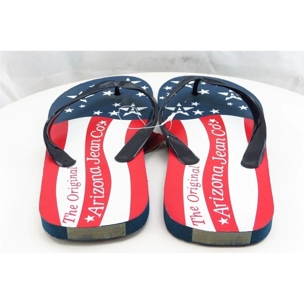 Arizona Jeans Sz 6-7‎ M Multicolor Flip Flop Synthetic Women Sandals